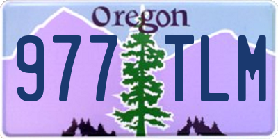OR license plate 977TLM