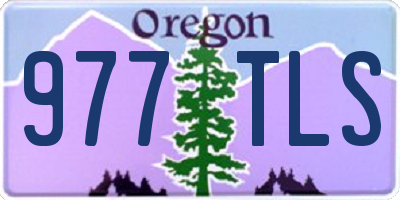 OR license plate 977TLS