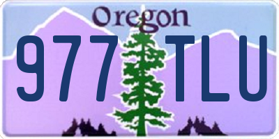 OR license plate 977TLU