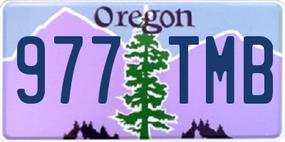 OR license plate 977TMB