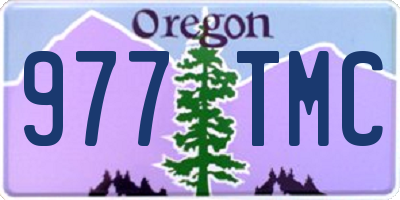 OR license plate 977TMC
