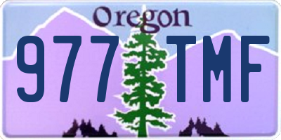 OR license plate 977TMF