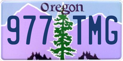 OR license plate 977TMG