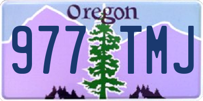 OR license plate 977TMJ