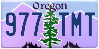 OR license plate 977TMT
