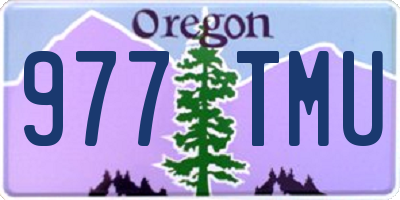 OR license plate 977TMU