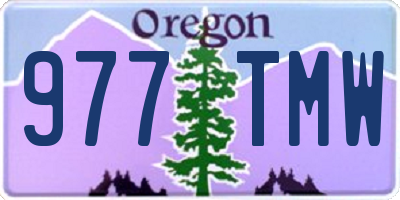 OR license plate 977TMW