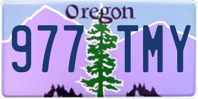 OR license plate 977TMY