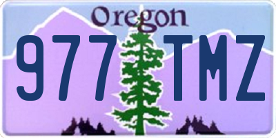 OR license plate 977TMZ