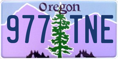 OR license plate 977TNE