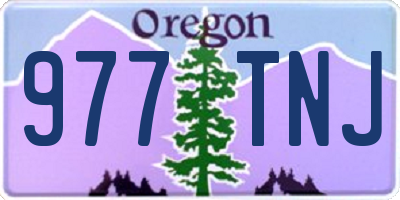 OR license plate 977TNJ