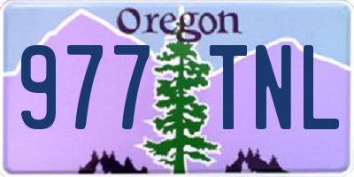 OR license plate 977TNL