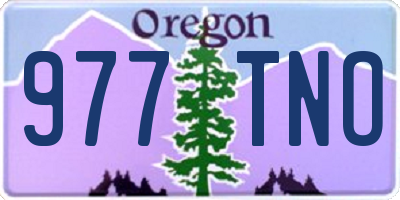 OR license plate 977TNO