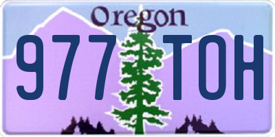 OR license plate 977TOH