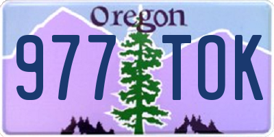 OR license plate 977TOK