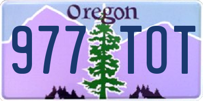 OR license plate 977TOT