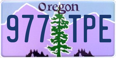 OR license plate 977TPE