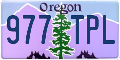 OR license plate 977TPL