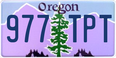 OR license plate 977TPT