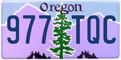 OR license plate 977TQC