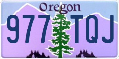 OR license plate 977TQJ