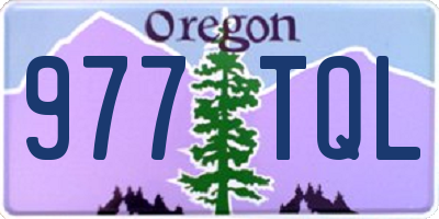 OR license plate 977TQL