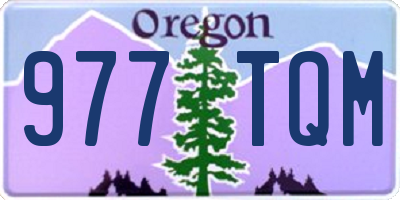 OR license plate 977TQM