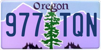 OR license plate 977TQN