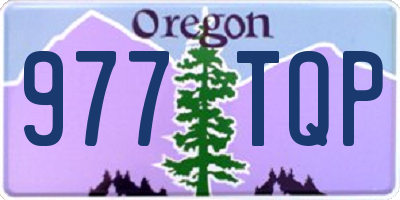 OR license plate 977TQP