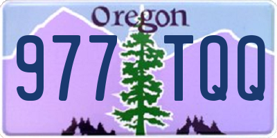 OR license plate 977TQQ