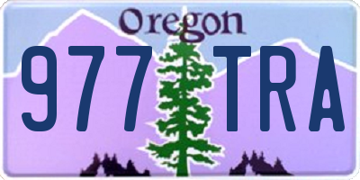 OR license plate 977TRA