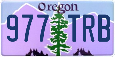 OR license plate 977TRB
