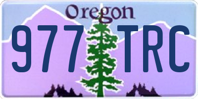 OR license plate 977TRC