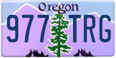 OR license plate 977TRG