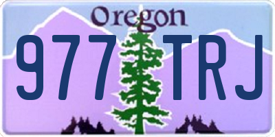 OR license plate 977TRJ