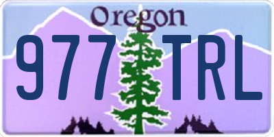 OR license plate 977TRL