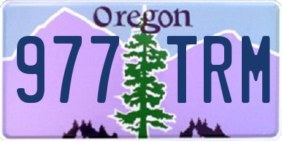 OR license plate 977TRM