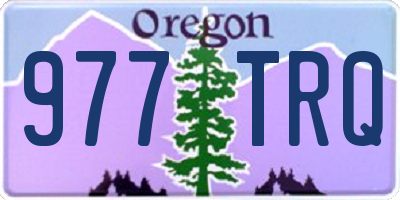 OR license plate 977TRQ