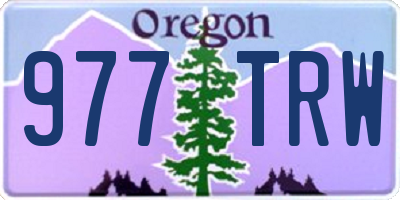 OR license plate 977TRW