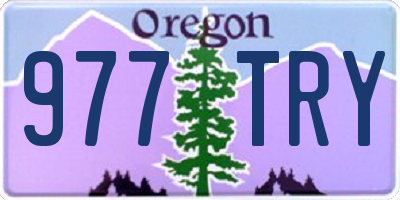 OR license plate 977TRY