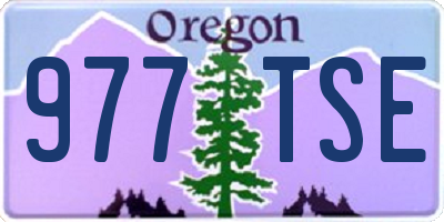 OR license plate 977TSE
