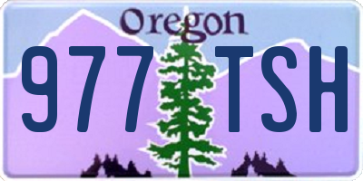 OR license plate 977TSH