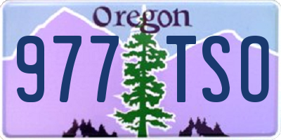OR license plate 977TSO
