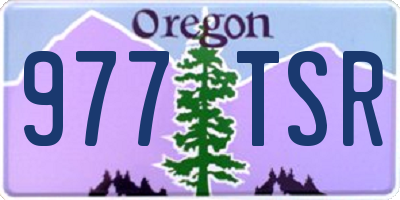 OR license plate 977TSR