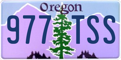 OR license plate 977TSS