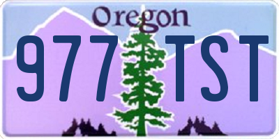OR license plate 977TST