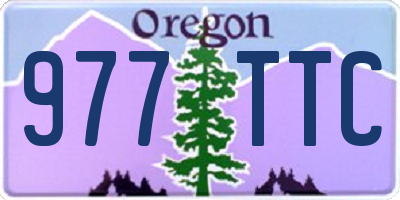 OR license plate 977TTC