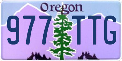 OR license plate 977TTG