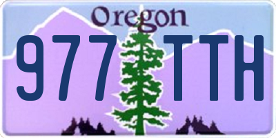 OR license plate 977TTH