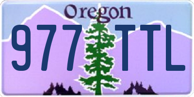 OR license plate 977TTL